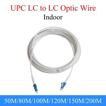 UPC LC na LC svjetlovodni Žice Single-mode 1-core Zaprtih Razširitev Optični Kabel Simplex Patch Kabel 50 M/80/100 M/120 M/150 M/200M