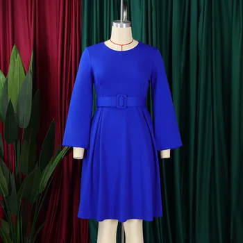 Urad Dama-line Obleko Afriške Dolge Obleke za Ženske 2023 Jeseni Prodaje Večer Stranka Visoko Pasu Haljo Femme Plus Velikost Dame