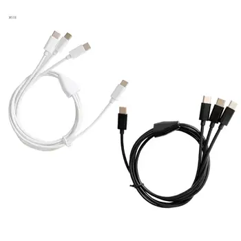 USB C Multi Kabel za Polnjenje, USB C Multi Kabel 3 v 1 Polnjenje Kabel Adapter z ukazom C Priključek za Polnilnik, Kabel za Telefon
