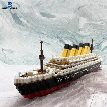 VEDEL ZGRADIL Titanik 3D Plastični Model Ladje gradniki za Odrasle Mikro Mini Opeke Igrače Kompleti Sestavljanje Križarjenje z Ladjo Otroci Darilo
