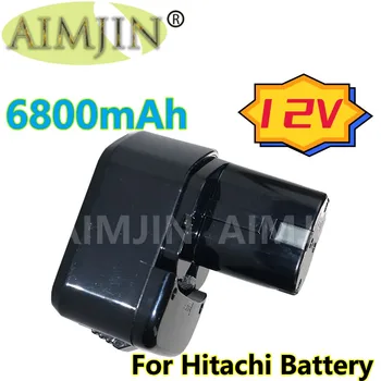 Za 12V Hitachi Baterije za ponovno Polnjenje, 6800mAh EB1214S, EB1220BL, EB1122S, WR12DMR, CD4D, DH15DV, C5D Orodja
