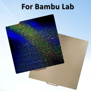 Za Bambu Lab PEY Listni Dvojni Stranski Graditi Ploščo Teksturo PEI + Nemoteno PEY Pisane Zvezdnato 257x257mm Za Bambulab X1/P1P/P1S/X1C