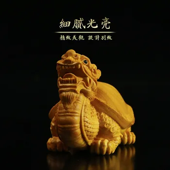 Šimšir carving ninja želva, zmaj roko postavite kos umetnosti in obrti, darila dom dodatki ugodno bog zver